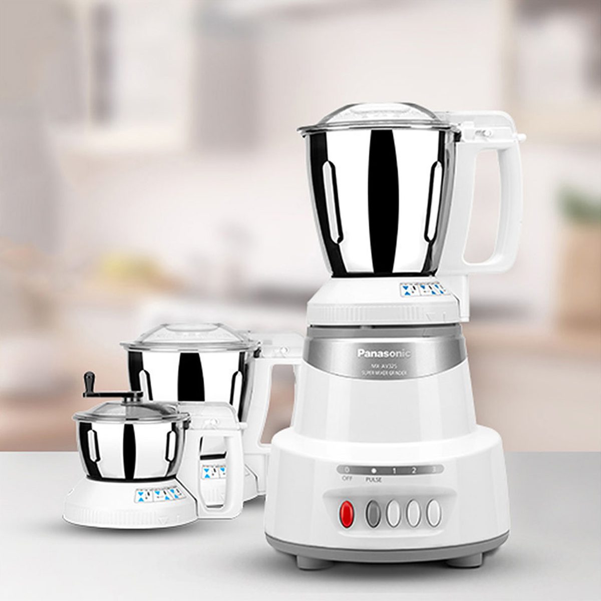 PANASONIC Mixer Grinder MX-AV325 Marble silver