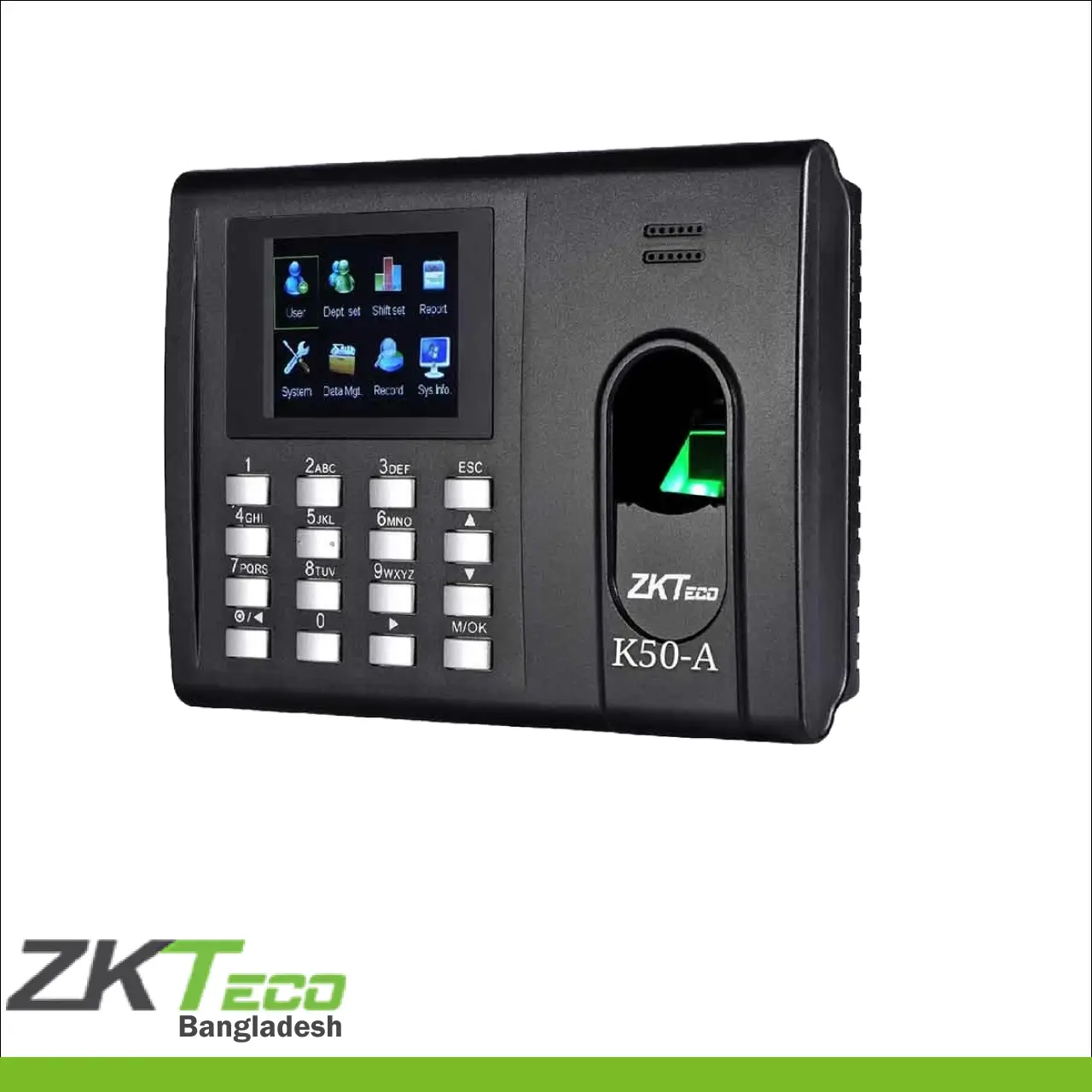 ZKTeco K50-A Fingerprint Time Attendance & Access Control Terminal with Adapter - ZKTeco Bangladesh