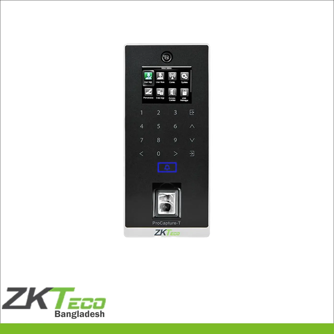 ZKTeco ProCapture-T Fingerprint Access Control and Time Attendance System with Camera (Software required) without Adapter. - ZKTeco Bangladesh