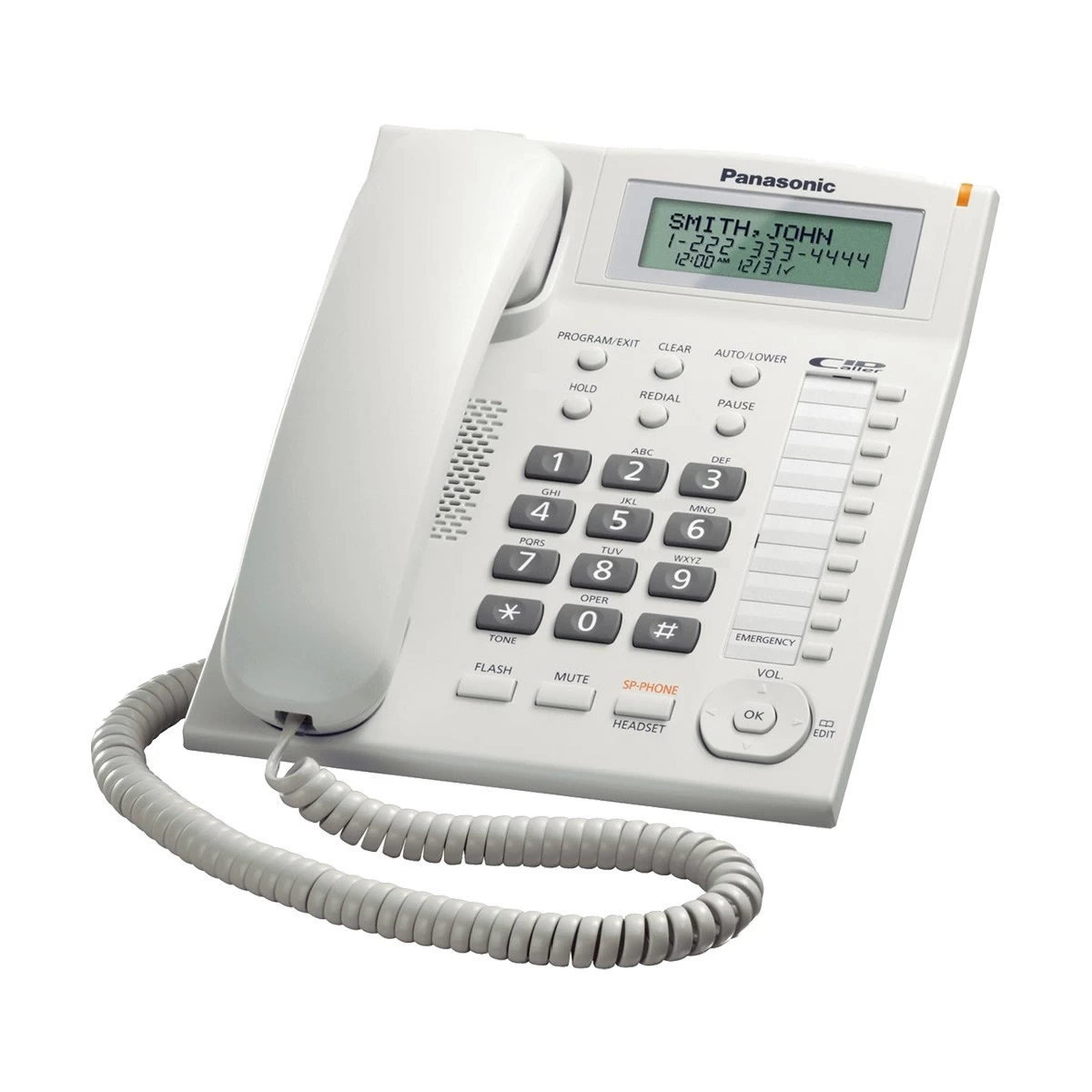 Panasonic KX-TS880MX/KX-TS880FX Corded White Phone Set