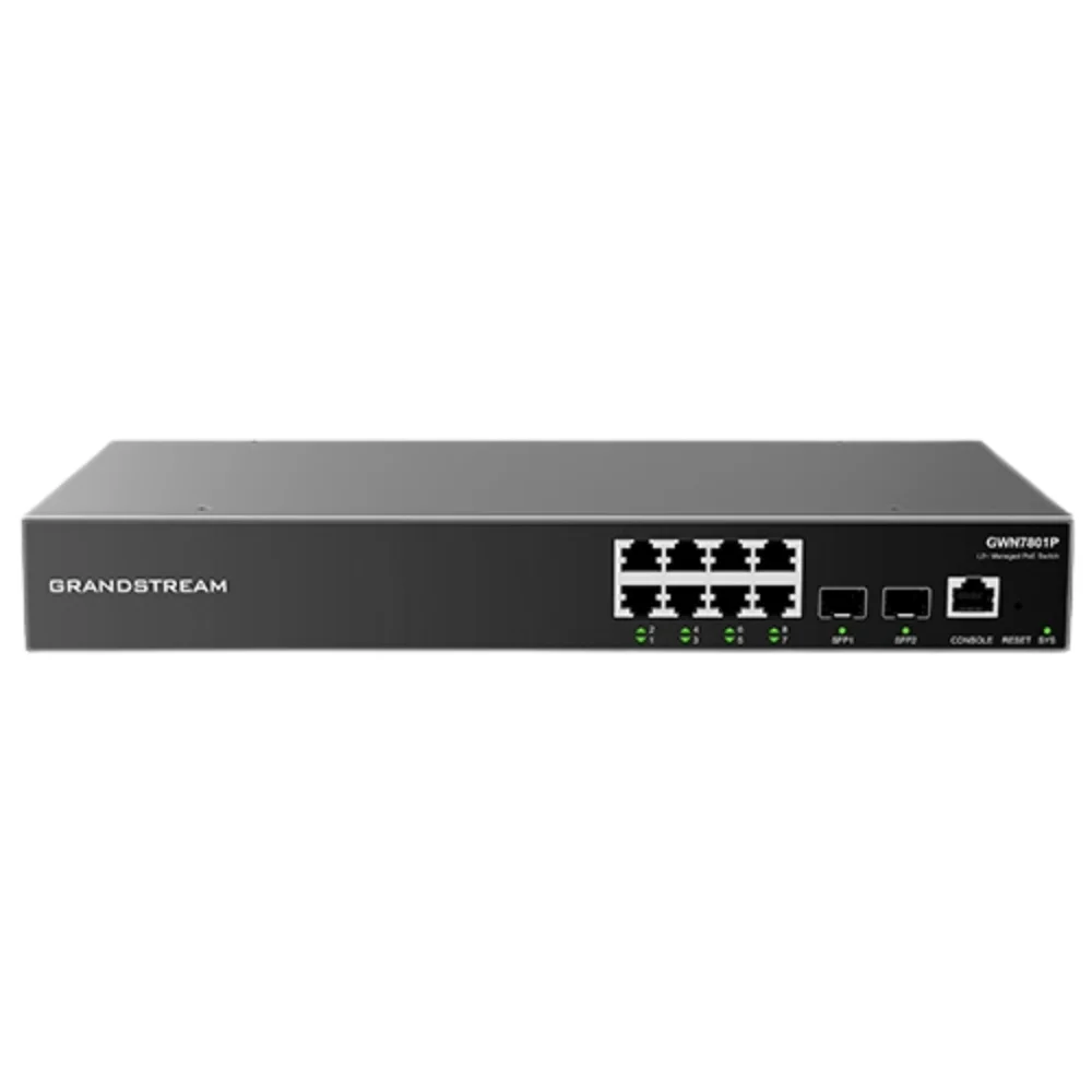 Grandstream GWN7801 8 Port Gigabit Layer 2+ Managed Network Switch