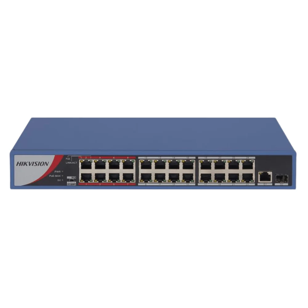 Hikvision DS-3E0326P-E/M(B) 24 Port Fast Ethernet Unmanaged POE Switch