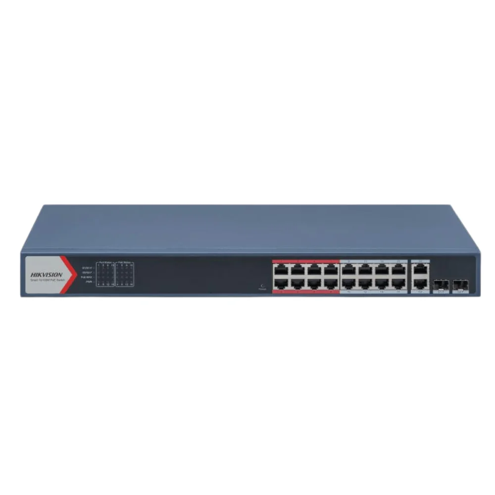 Hikvision DS-3E1318P-EI 16 Port Fast Ethernet Smart POE Switch