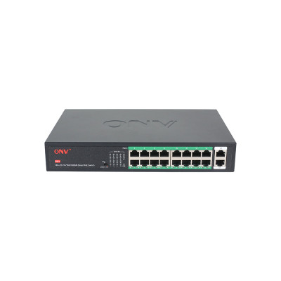ONV-H1016PLS Gigabit uplink 18-port PoE switch