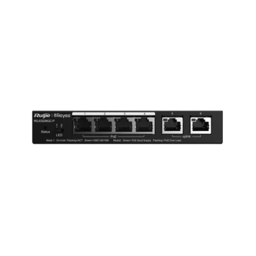 Ruijie RG-ES206GC-P 6 Port Gigabit Managed POE Smart Network Switch