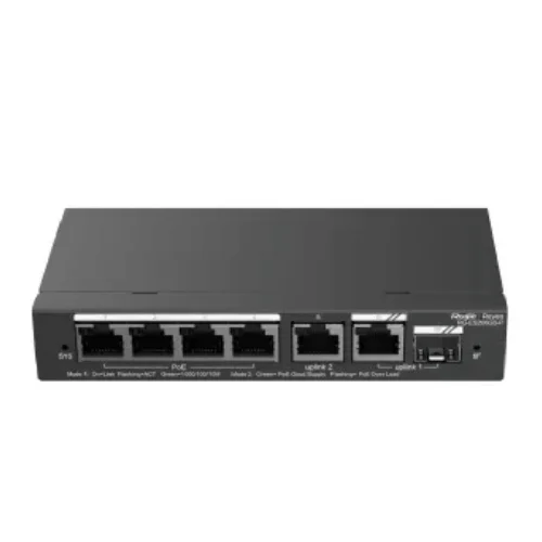 Ruijie RG-ES206GS-P 6-Port Gigabit Managed Network Switch