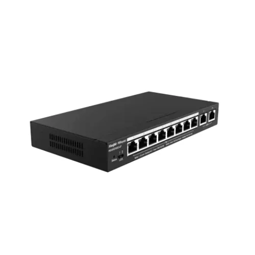Ruijie RG-ES210GC-LP 10-Port Gigabit Smart Cloud Managed PoE Network Switch