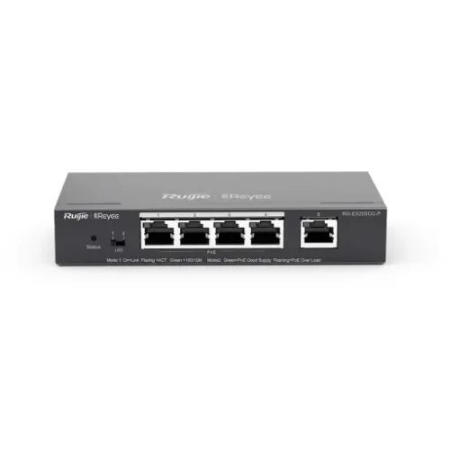 Ruijie Ruijie RG-ES205GC-P 5-Port Gigabit Smart Cloud Managed PoE Network Switch